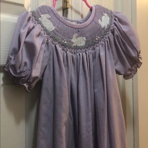 Easter Bunny Smocked Dress